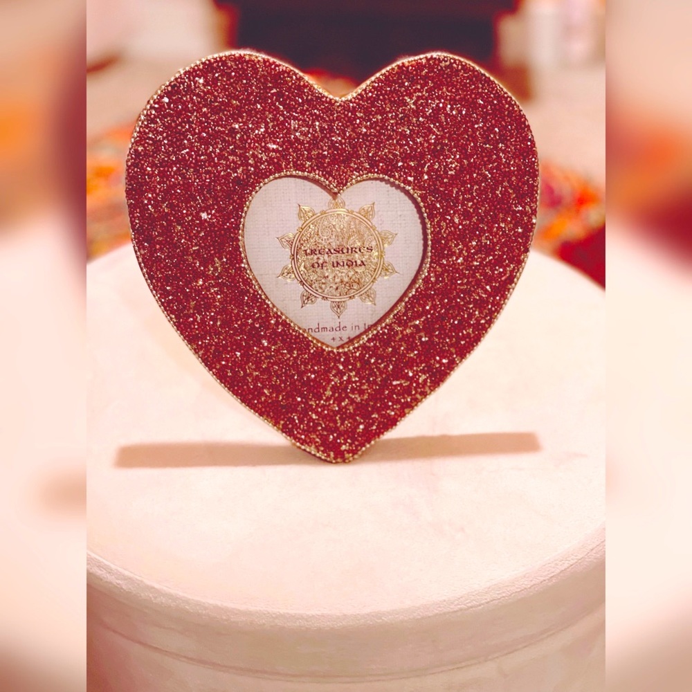 Beautiful Heart Shaped Beaded Frame